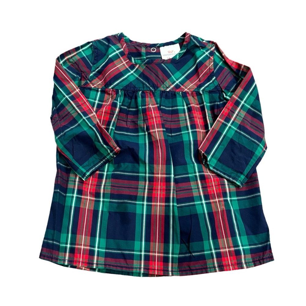 Vineyard Vines Holiday Plaid Popover Tunic